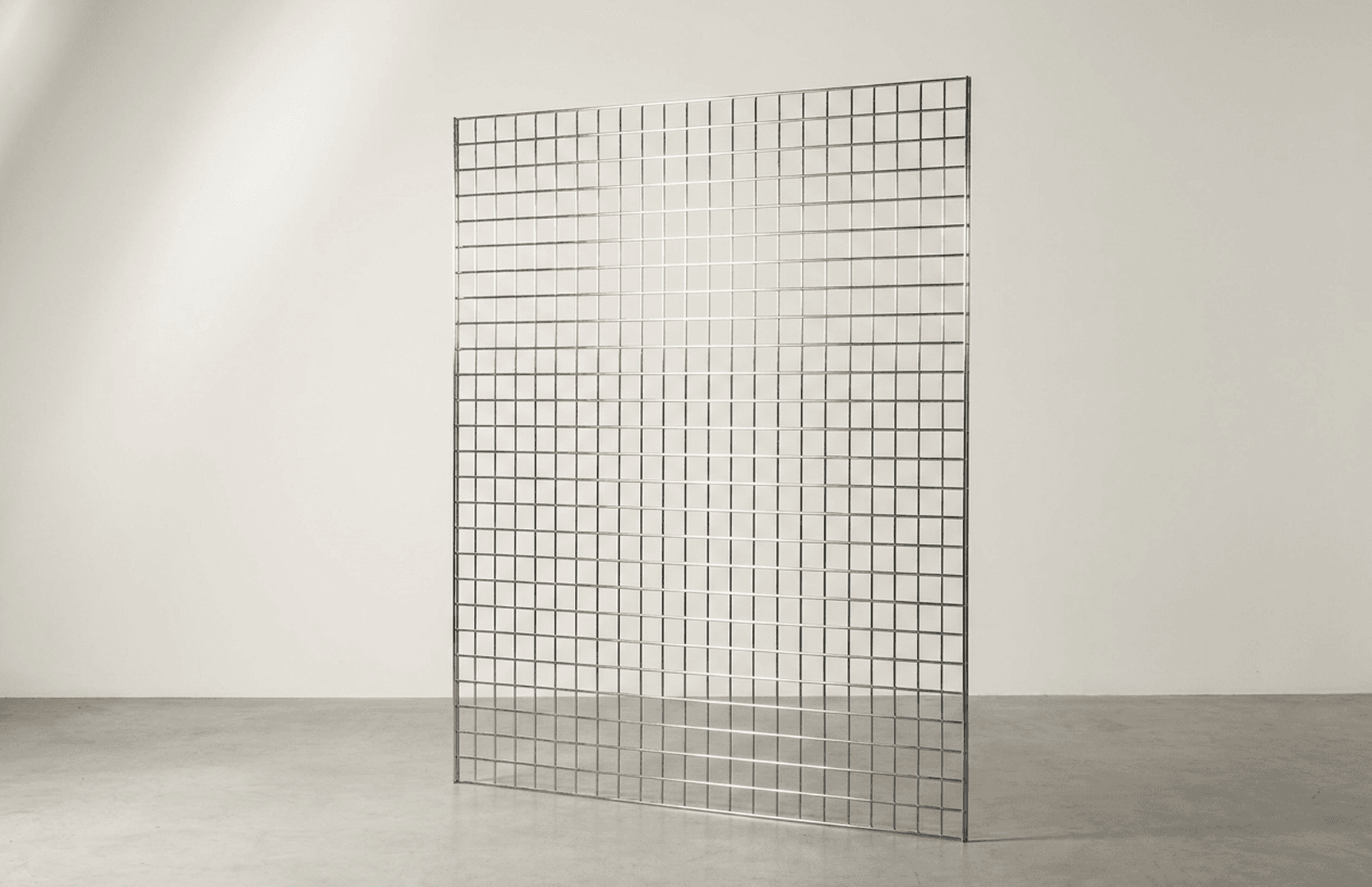 Chrome grid wall panel