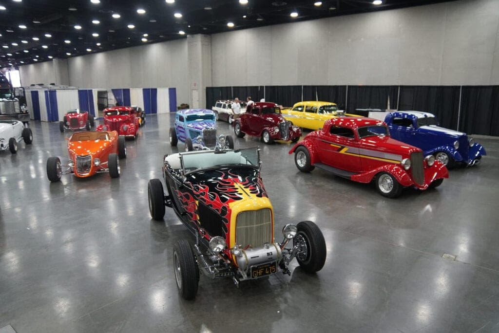 National Street Rod Association show floor at Kentucky Exposition Center