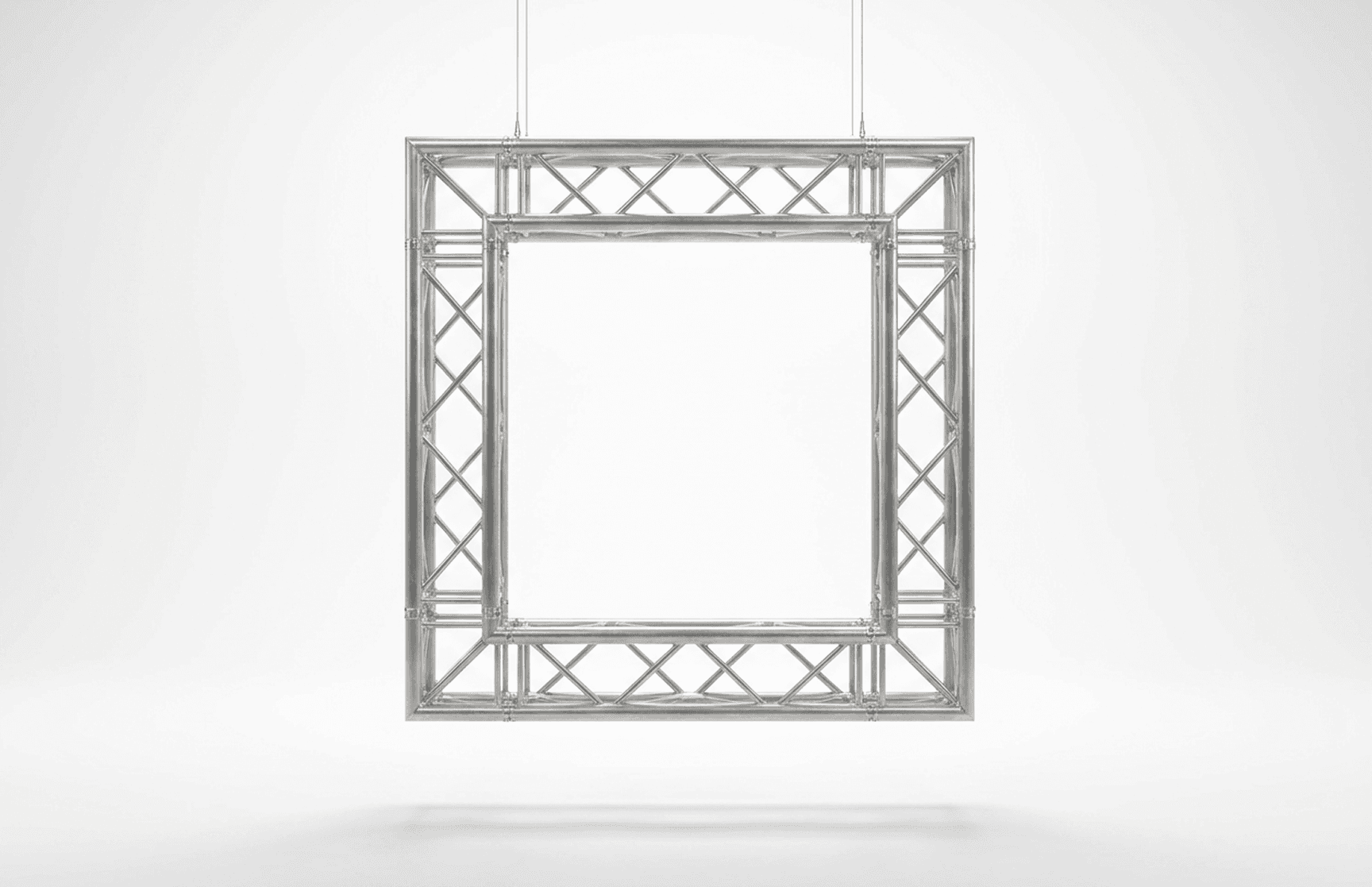 Square aluminum truss frame